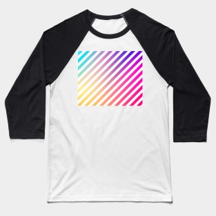 Soft pastle rainbow colors pattern Baseball T-Shirt